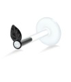 Stone Set Leaf Shaped Labrets Push-in LA-751